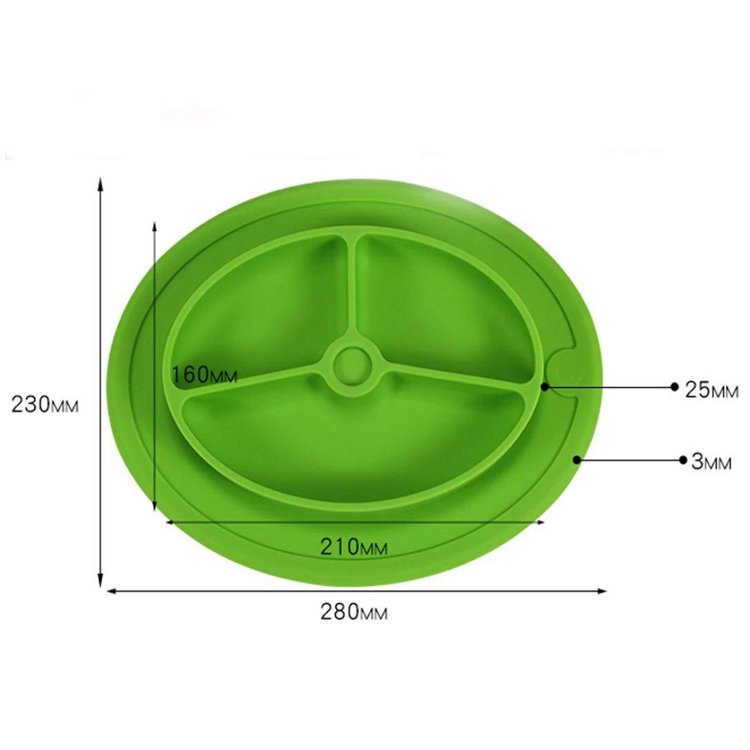 high quality EXW price custom logo design durable placemat kitchen silicone suction plate for baby