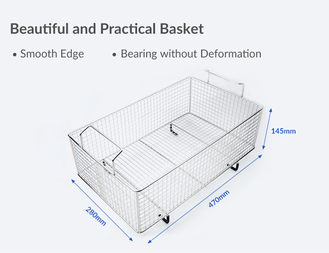 Large 800W 28KHz Parts Ultrasonic Cleaner Industrial Use With Basket