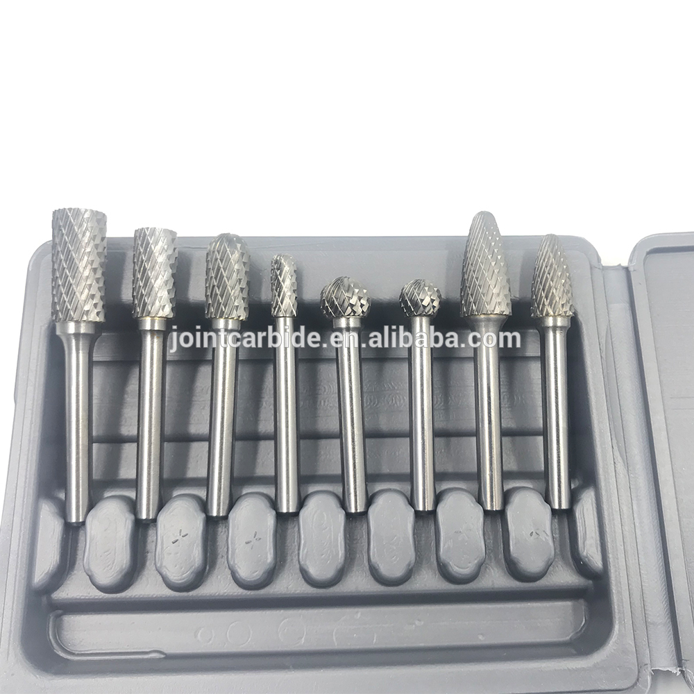 Custom 6 Mm Solid Carbide Burrs Arc Pointed Nose Tungsten Carbide File