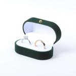Wholesale Manufacturing Luxury Jewellery Box Personalized Custom Green Velvet