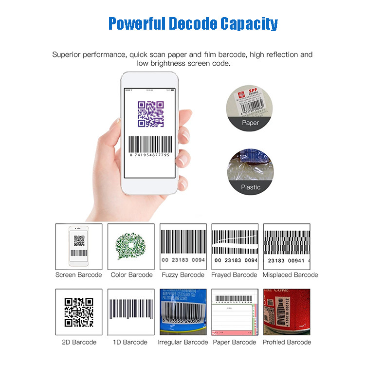 CMOS Barcode Scanner Module Small 1D 2D OEM Scan Engine For Pda