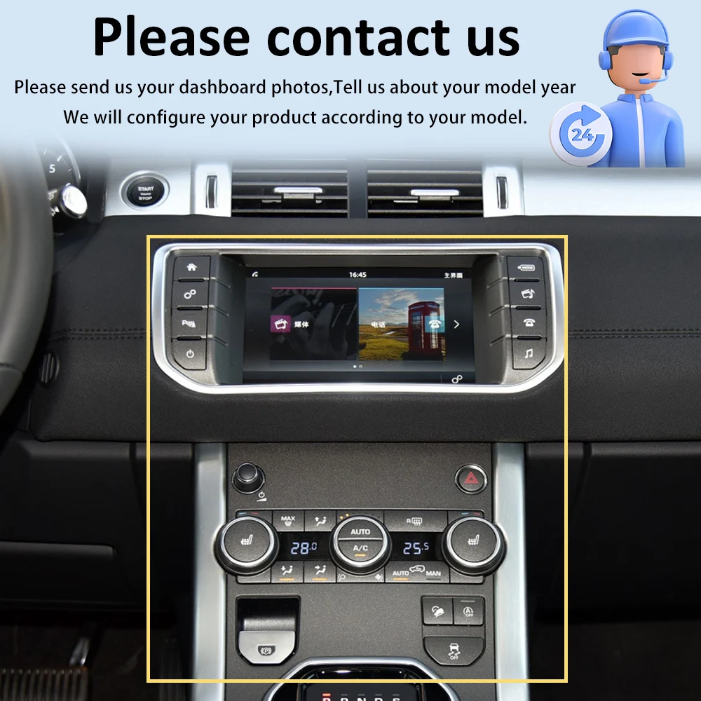 10.25 Inch Android Car Stereo Radio For Land Rover Evoque L551 L538 2012-2018 GPS Navigation Touch Screen DVD Player