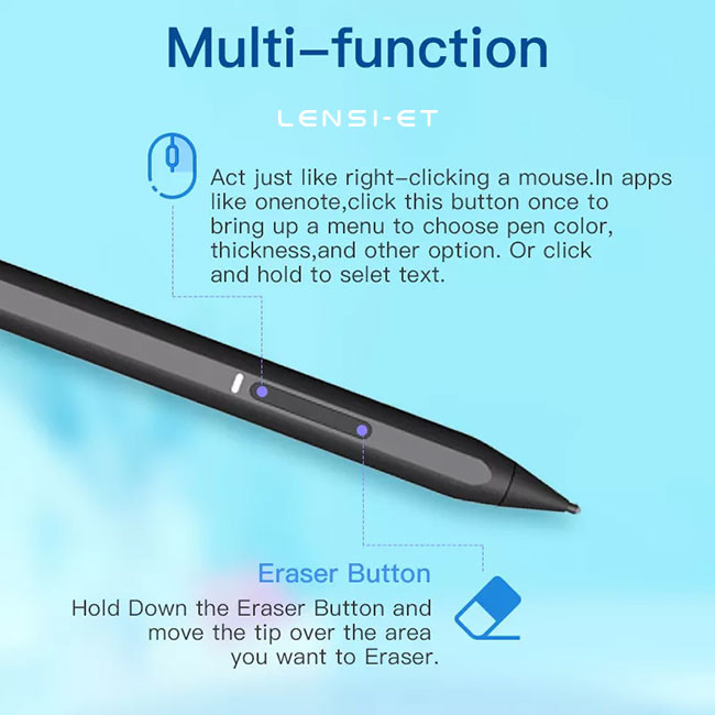 4096 Levels Charging Stylus Pen Write Draw Note Doodle Touch Sensitive Pen