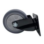 Thermoplastic Rubber Quiet Swivel 5 Inch Caster Wheels Anti Slip