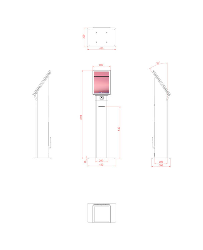 Android Self-Service Digital Ordering Station for Retail and Hospitality