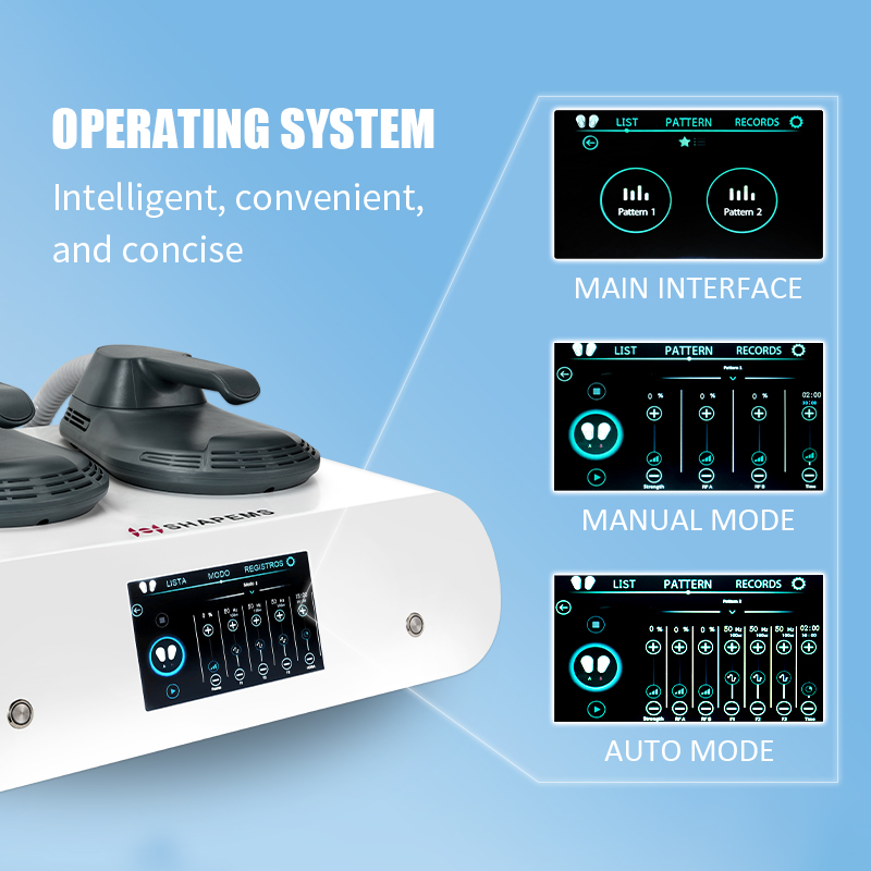 Tesla Ems Laser 2 Handles Intensity Pulsed Electromagnetic RF 5000w Muscle Stimulator