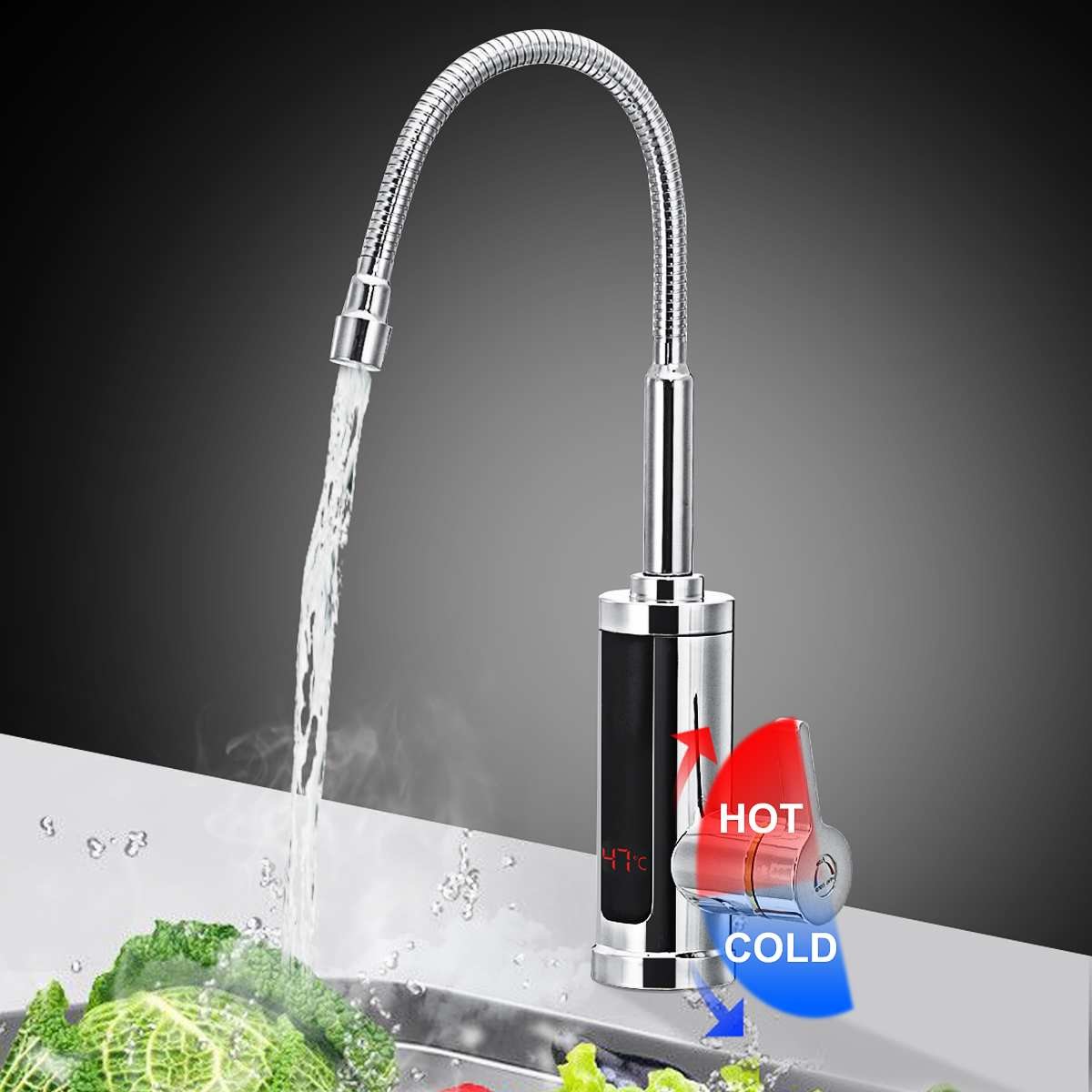 3-5S Quick Heating Wash Basin Tap Hot And Cold instant Water Faucet RoHs