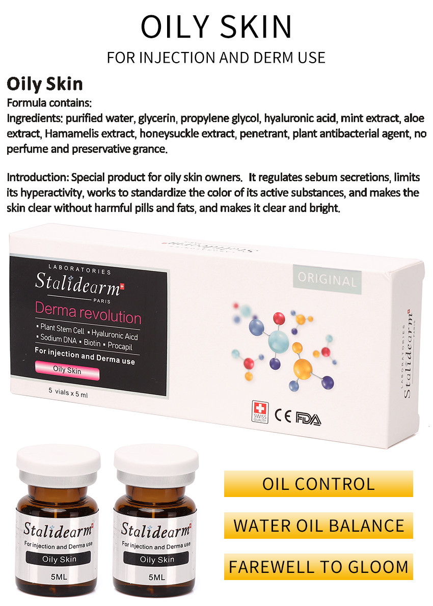 Injection Serum For Oily Skin 5ml/Bottle Safe Good Effect Essence Set Original Stalidearm Brand
