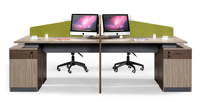 Anti Fire Modular Office Partition , Workstation Office Furniture Fine Workmanship