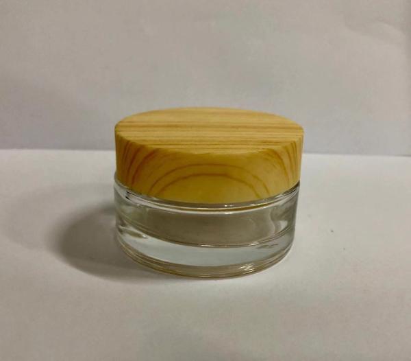 Glass Cosmetic Jar With Lids / Cosmetic Pots Cream Bottles / Cream Jar / Glass