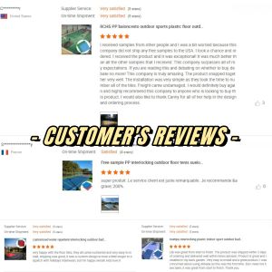 Interlocking Sports Flooring Tiles 340x340mm Anti-Slip Polypropylene