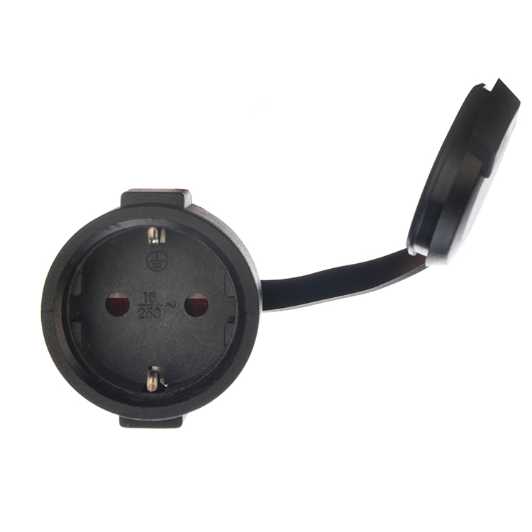 Outdoor Extension Cord Euro 16A/250V Straight 3 Pin Plug Heavy Duty with 2 Pole Waterproof Socket H07RN-F 3X1.5MM2