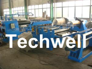 China Simple Steel / Metal Slitting Machine For Slitting 0.2 - 1.8 * 1300 Coil Into 10 Strips on sale