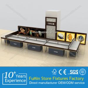 China multifunctional white acrylic jewelry display cabinet with tiers durable jewelry display wholesale