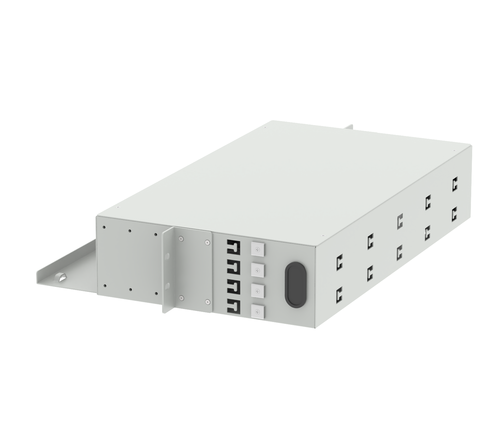 5 LC APC 48 Ports 19 Inch Optical Fiber Patch Panel for ODN Network FTTH Applications
