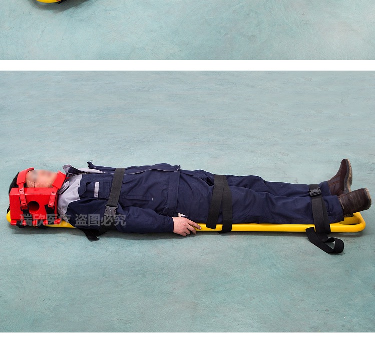 Red Universal Head Immobilizer NBR Spine Board Head Immobilizer