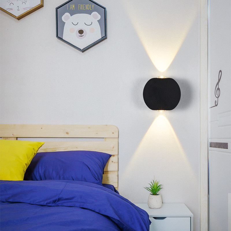 Wholesale simple indoor and outdoor hotel aisle corridor door courtyard waterproof LED square decorative wall lamp