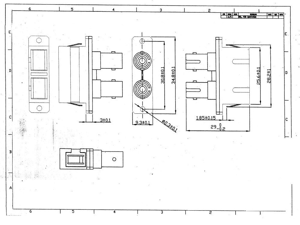 ST Female to SC Female Hybrid Metal Duplex Fiber optic Adapter