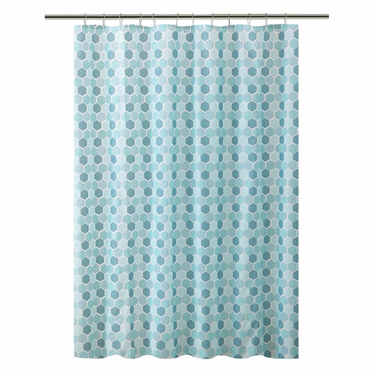 Antibacterial PEVA Shower Curtain , Mildew Resistant PEVA Shower Liner