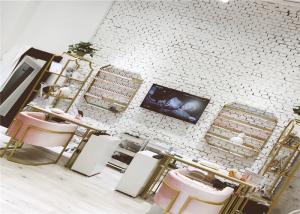 China Fashion Firm Nail Polish Wall Rack , Perfume Display Rack Iron Material Customized Styles wholesale