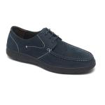 Blue Lace Up Anti Odor Breathable Mens Leather Moccasins