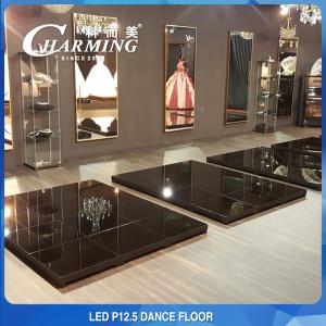 China Temper GlassVideo LED Dance Floor Rental P12.5 Iron Material wholesale