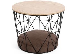 China 15KG H35cm Metal Basket Coffee Table With Storage wholesale