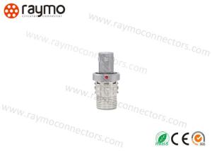 China Military Cable To Cable Connector Natural Chrome Plated Brass Shell Male Solder Contacts wholesale