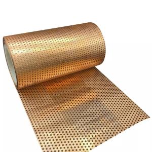 China Customized Brass Copper Perforated Metal Sheet wholesale