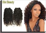 Full Ends Indian Virgin Hair Extensions Remi Kinky Curly Double Weft