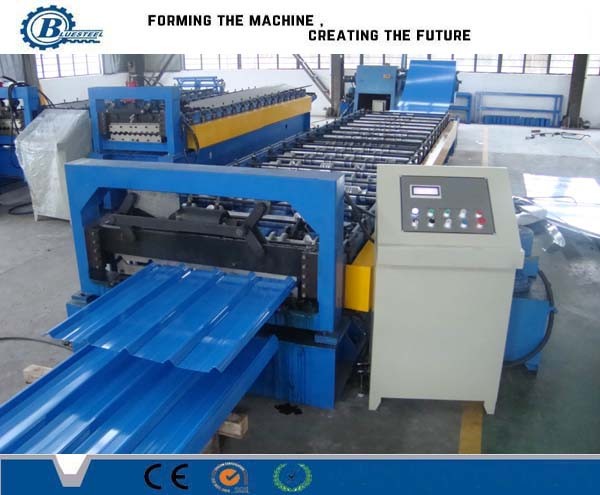 High Efficient Metal Roofing Roll Forming Machine , Colors Galzed Metal Sheet