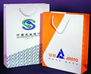 China Custom Luxury Gift Garment Paper Shopping Bags With Logo Print wholesale