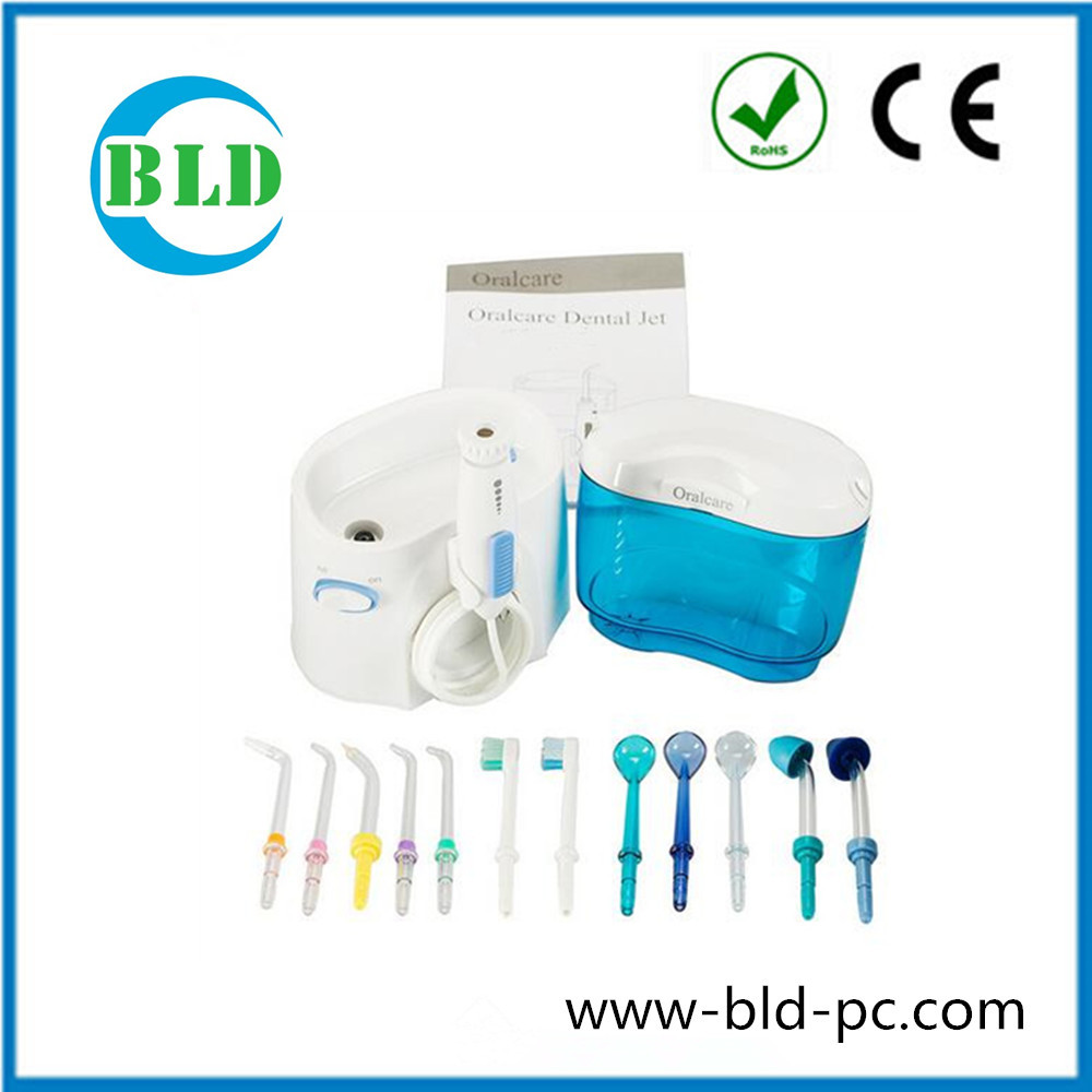 High quality CE,Rohs,FDA Oral irrigator dental flosser for teeth cleaning nosal irrigator with 9 nozzles,120psi