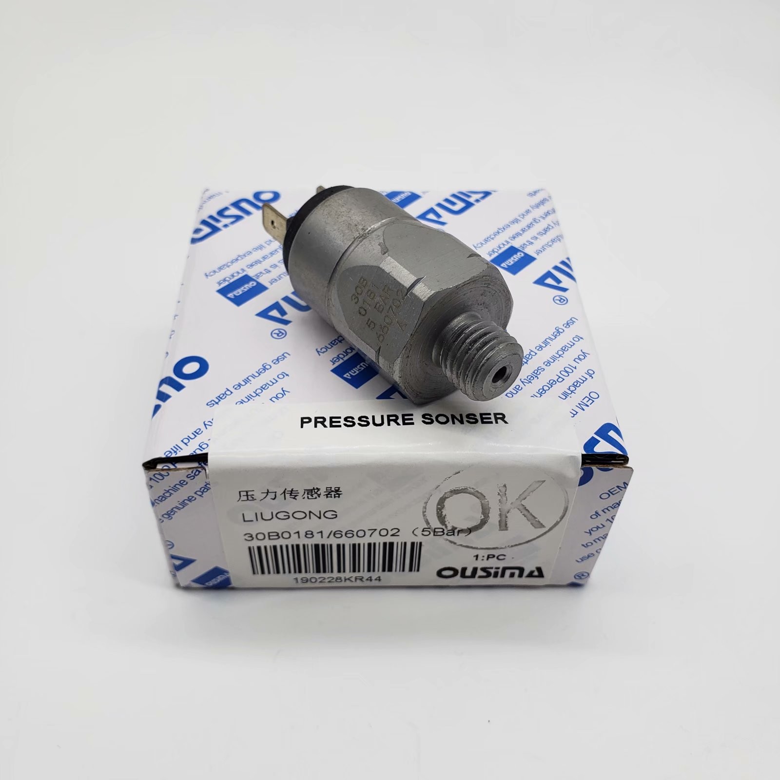 OUSIMA Pressure Sensor 30B0181/660702 Excavator Part Pressure Switch