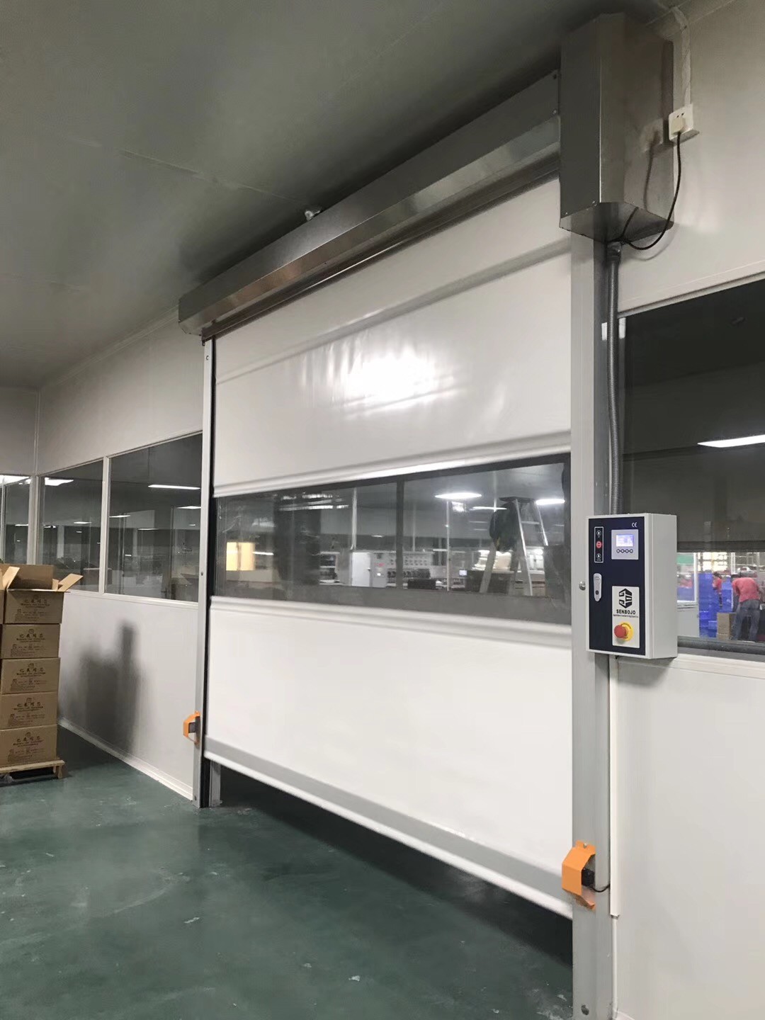 Interior Anti Static Plastic Roller Shutter Doors / High Speed PVC Roller Doors