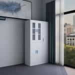 Modern Office Furniture Glass Door Filing Cabinet Powder Painting