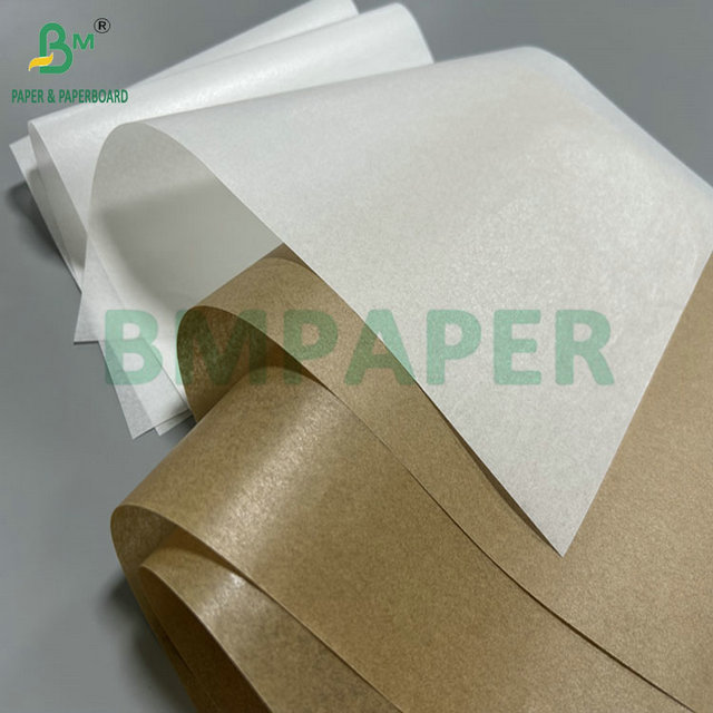 40g 50g Nonstick White Brown Waxed Coated Paper For Baking  12" x 12"