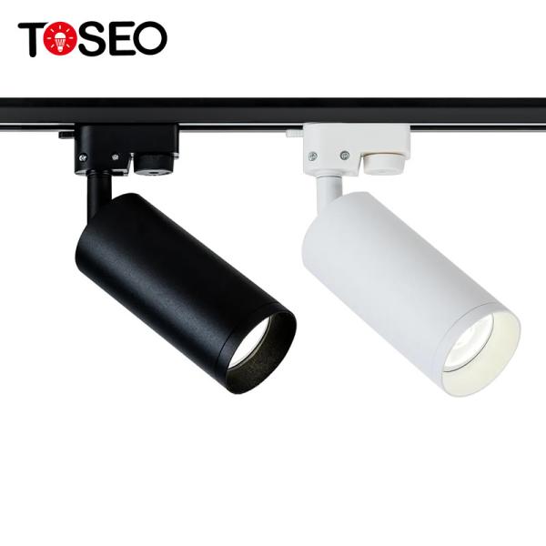Hotel Ceiling Mounted Spotlight Pure Aluminium Adjustable Track Lights Fixture