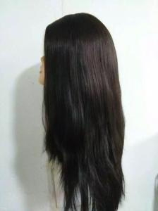 China Real Russian/Slavic Virgin European Hair 16&quot; Jewish Wigs Big Layer Silky Straight Natuarl Color wholesale