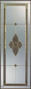 China triple glazing panel with brass caming wholesale