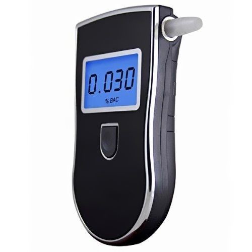 Lcd Display At6000 Digital Alcohol Breath Tester Flat Surfaced Alcohol Sensor Mouthpiece