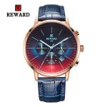 Chinese wholeasale 45mm big dial black leather strap mens metal watches