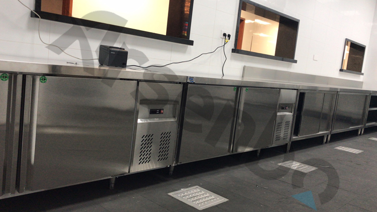 Restaurant Commercial Undercounter Freezer 350W Multiscene Silver Color