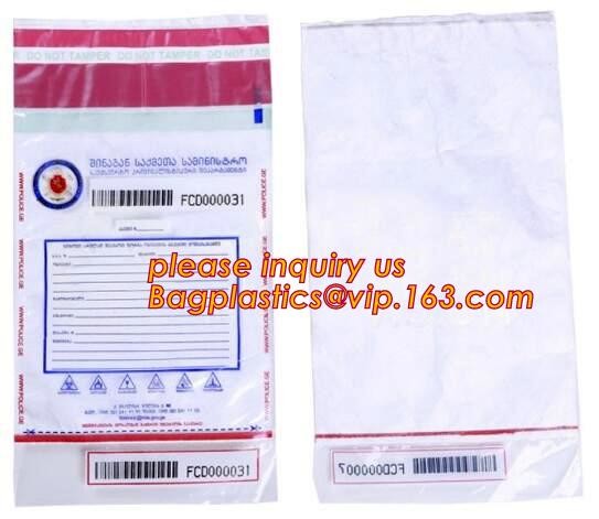 security deposit bags bank deposit bags cash deposit bags, general bank plastic deposit bags supply, Coin and Bank Note