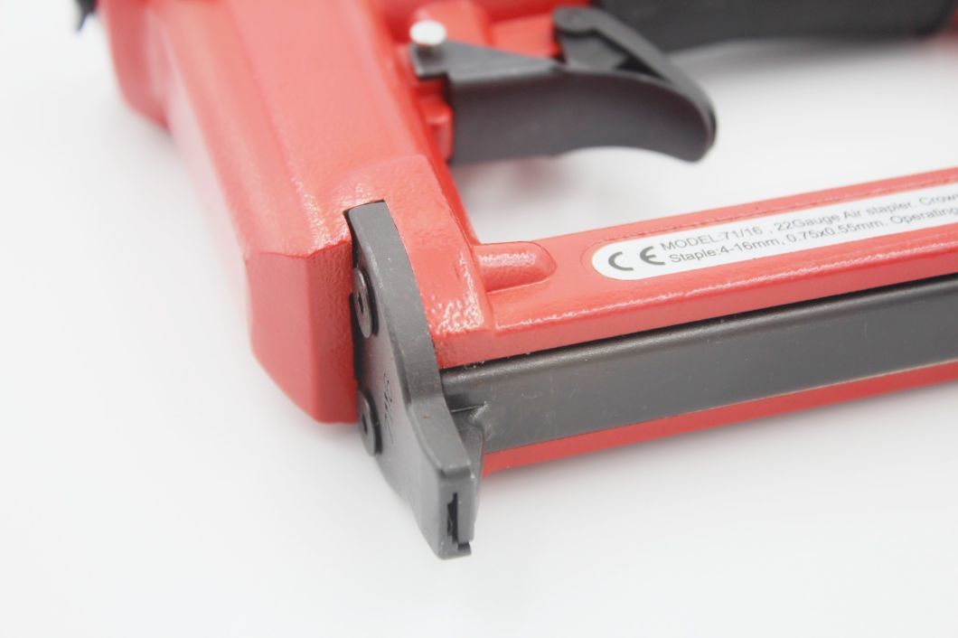 Durable 22 Gauge Fine Crown Air Pneumatic Staple Gun (RED) Air Stapler 7116