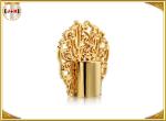 Peacock Shape Electroplate 3D Drawing Zamac Perfume Cap