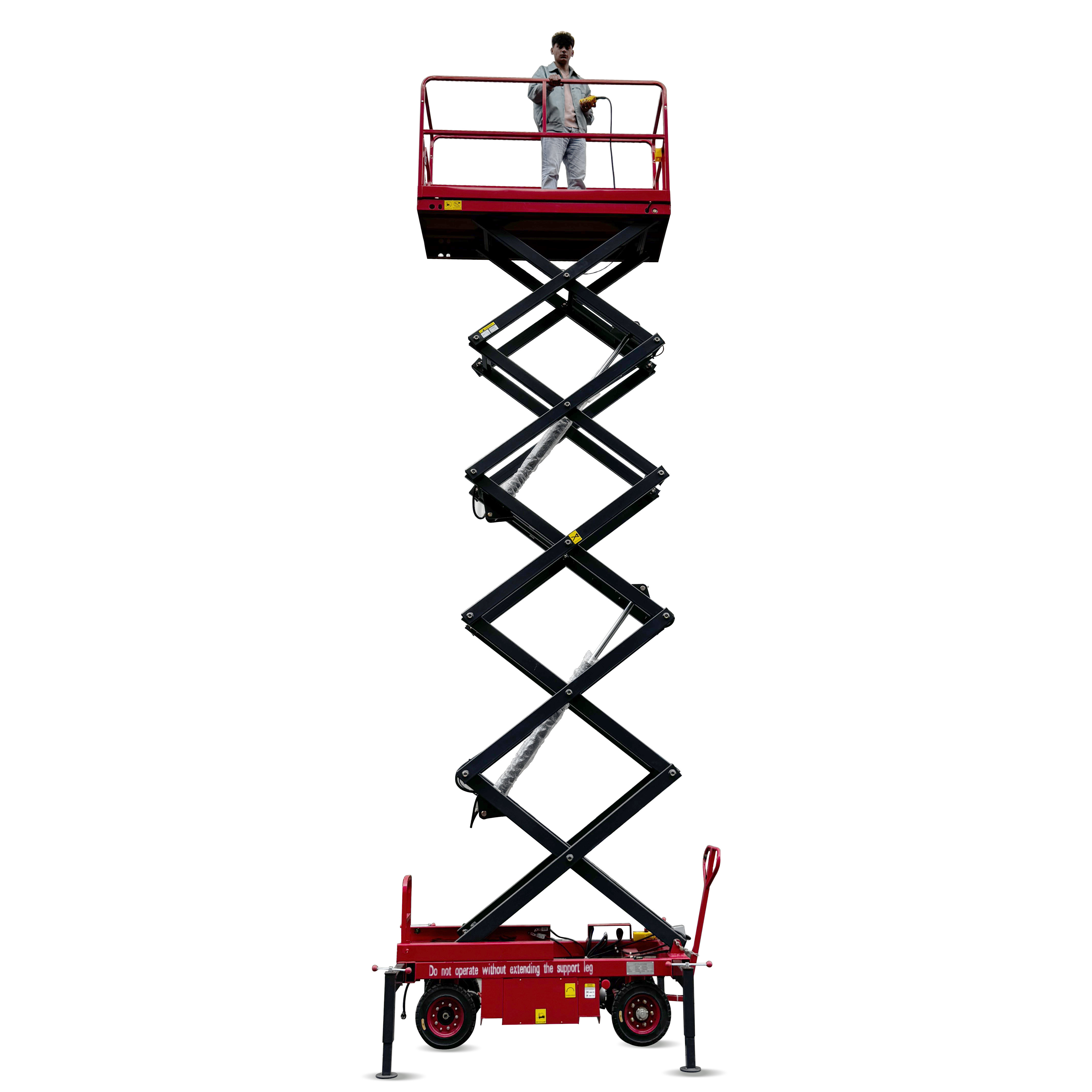 Manual Push Scissor Lifter Industrial Scissor Lift Mobile Elevating Lifter Automotive Cargo Lift Hydraulic Scissor Lift
