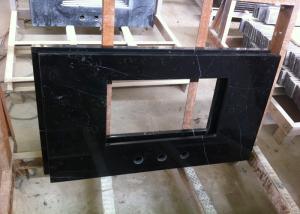 China Nero Marquina Marble Bathroom Sink Countertop 25&quot; / 37&quot; / 41&quot; High Density 2.75 G / Cm3 wholesale