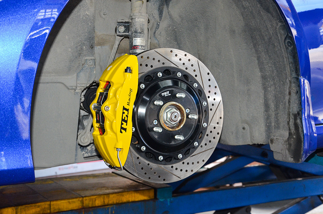 BBK For 4 Piston Caliper Honda Accord Big Brake Kit P40NS High Reliability TEI Racing Big Brake Kit