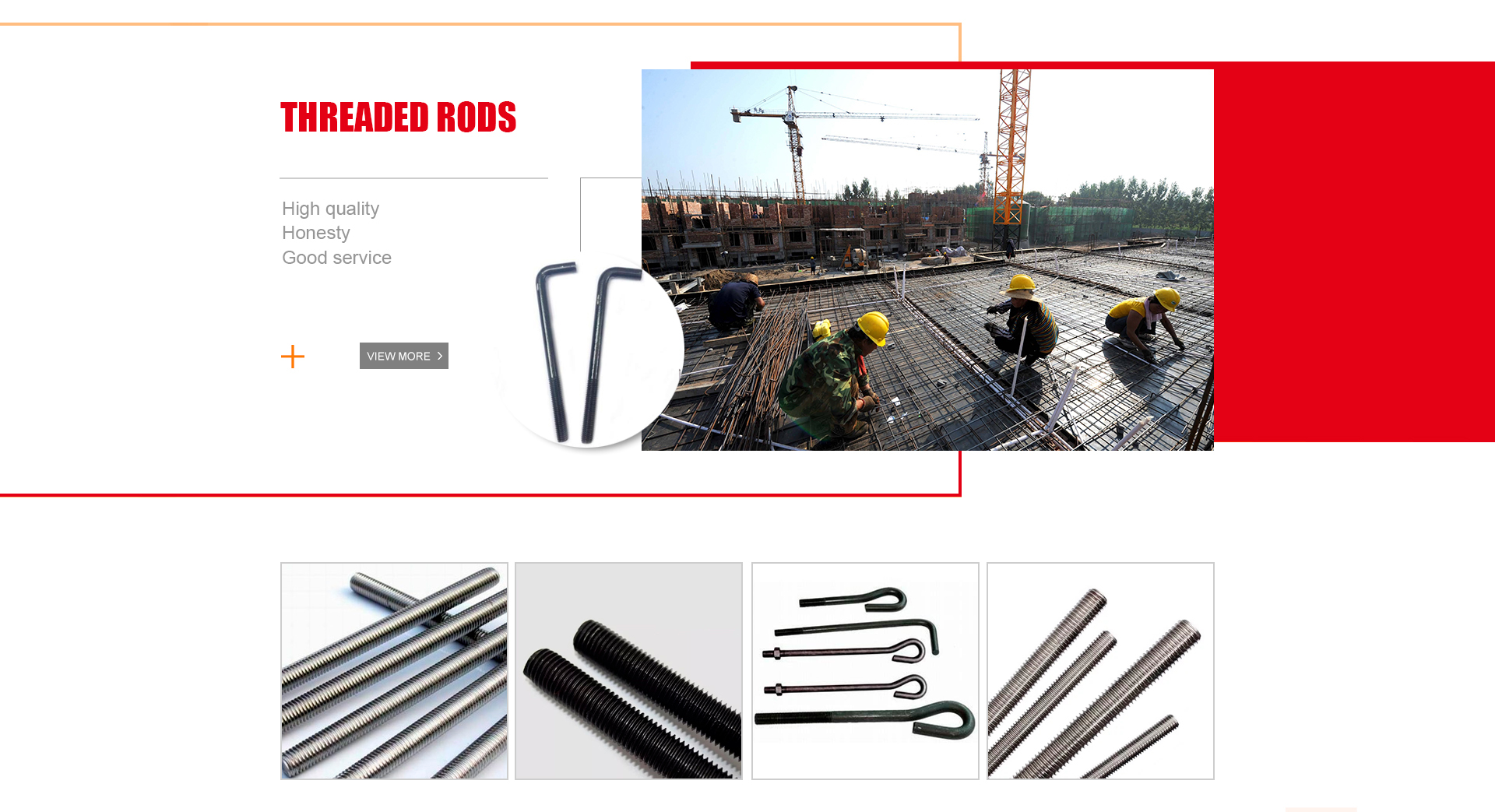 Directly Supply DIN Grade 4.8/6.8/8.8 Carbon/Stainless Steel Galvanized Threaded Rod M10